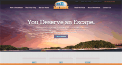 Desktop Screenshot of lakeescapehouseboats.com